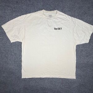 Re:SET Concert Series 2023 Tour‎ T-Shirt Mens XXL Cream Less Noise More Music